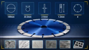 fiber cement saw blade with polycrystalline diamond tips