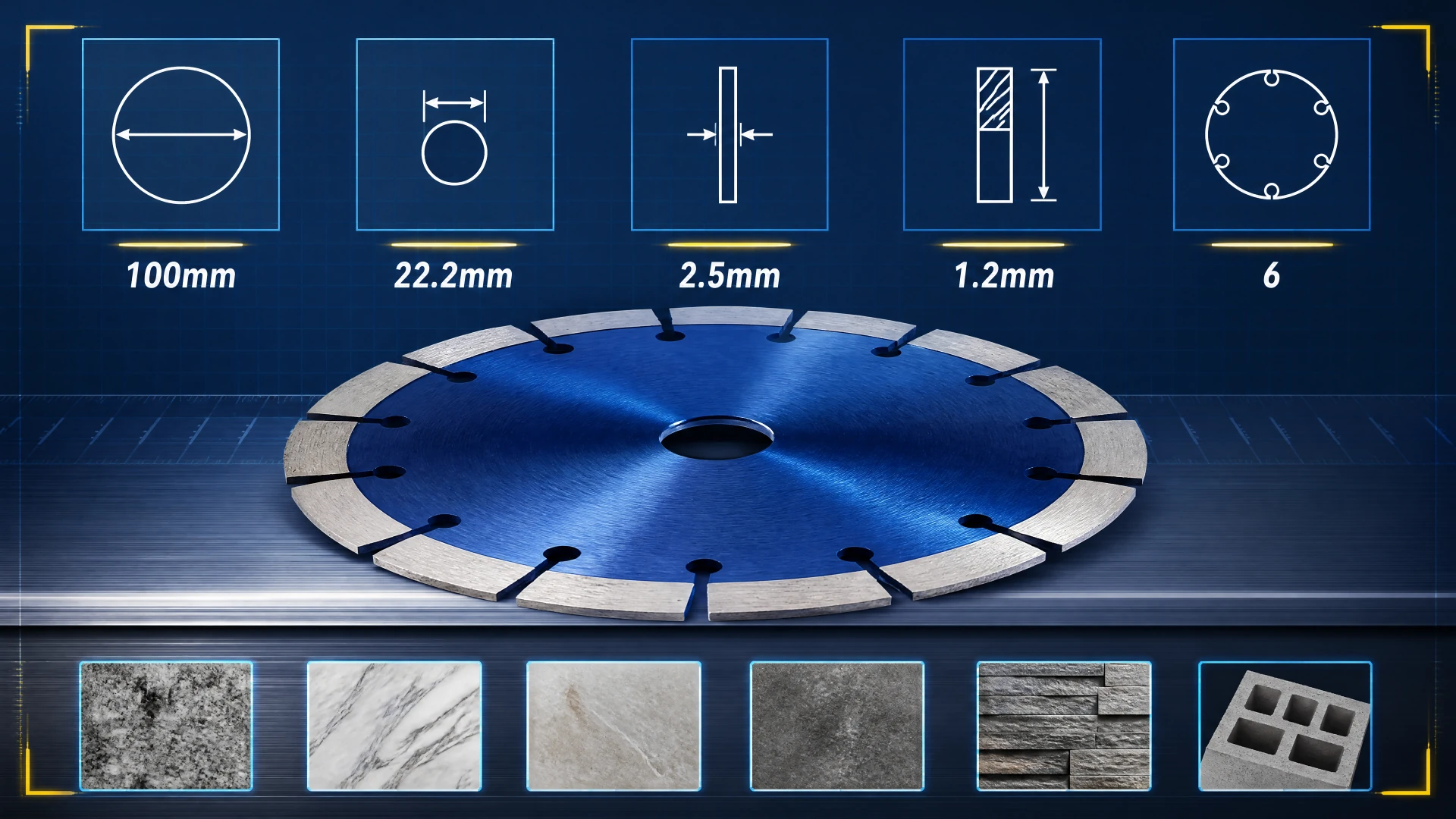 fiber cement saw blade with polycrystalline diamond tips