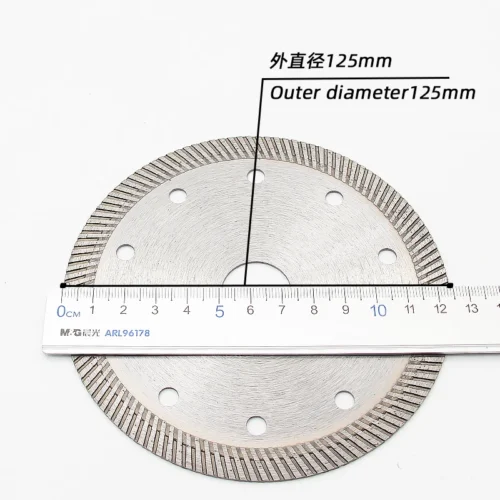 125mm Ultra-Thin Ceramic Diamond Wave-Tooth Cutting Disc for Tile, Ceramic & Glass Cutting