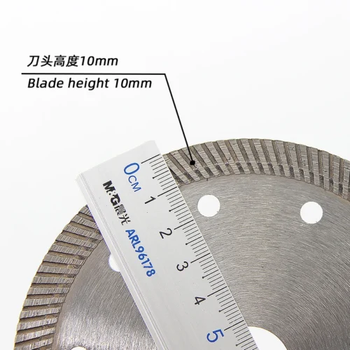 125mm Ultra-Thin Ceramic Diamond Wave-Tooth Cutting Disc for Tile, Ceramic & Glass Cutting