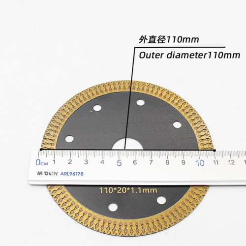 110 Mesh Wave Ceramic Cutting Blade Black Customised