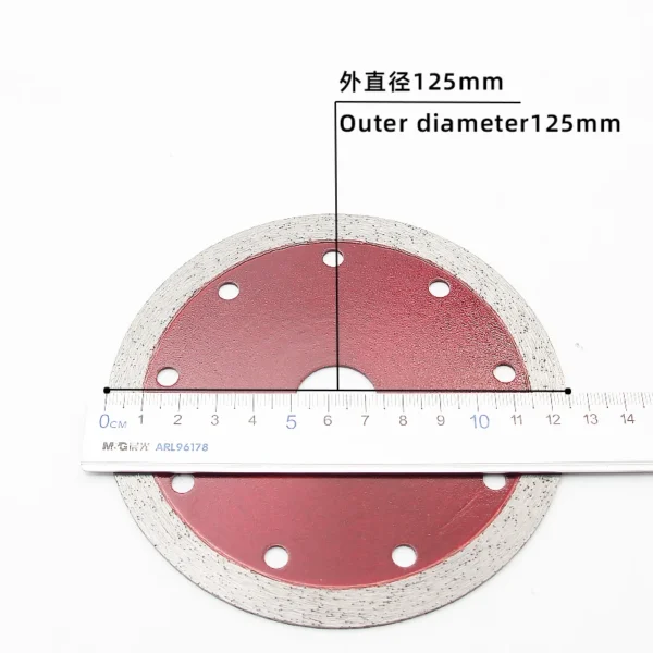 125 Continuous Tooth Transparent Red 125 Continuous Tooth Transparent Red