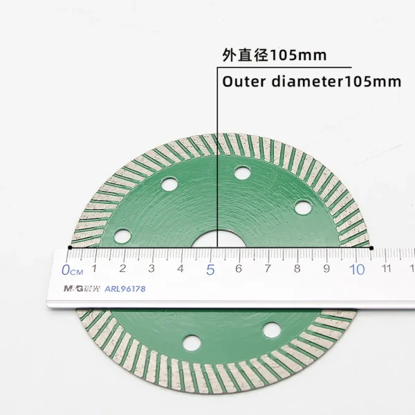 coarse corrugated ceramic cutting blade