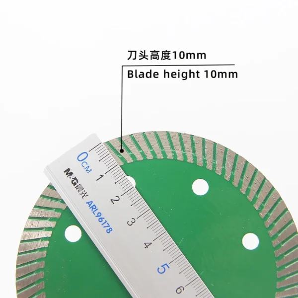 coarse corrugated ceramic cutting blade