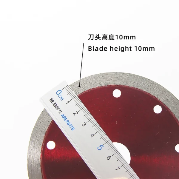 125 Continuous Tooth Transparent Red 125 Continuous Tooth Transparent Red